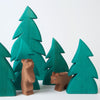Ostheimer Small Bears Standing & Running With Spruce Trees | Forest Animals | Conscious Craft